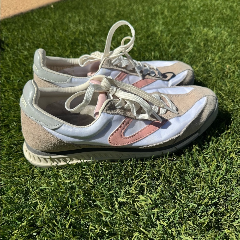 Tretorn Womens Sneaker White Beige Size 9 - Picture 1 of 5